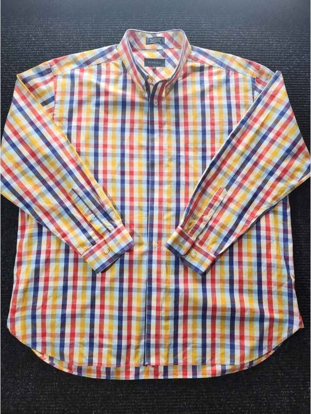 Viyella XXL Multi-Color Plaid Long Sleeve Button Down Shirt